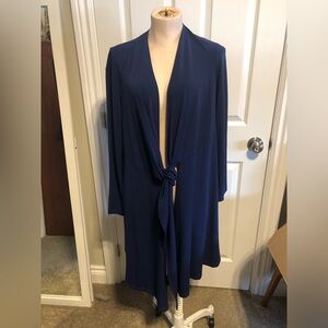 Stylish Blue Tie-Front Duster. Linda Lundstrom
